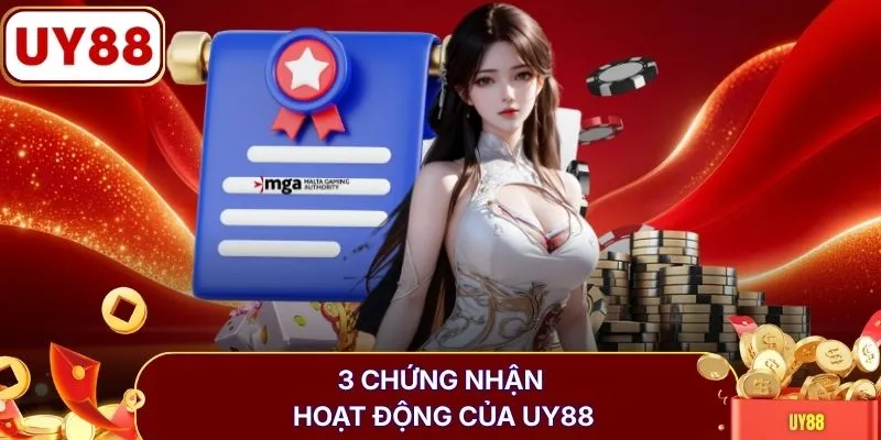 3 chứng nhận hoạt động của UY88